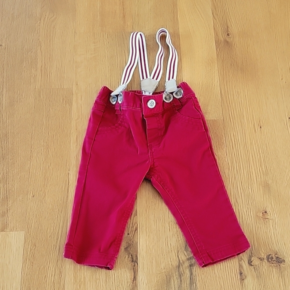 Baby boys 3-6 month pants with suspenders - Picture 1 of 4